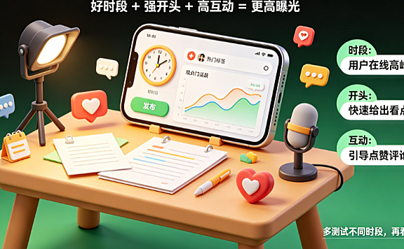 抖音什么时间发人气多？如何上热门？算法逻辑与运营指南