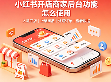 小红书开店的商家后台有哪些?怎么用?
