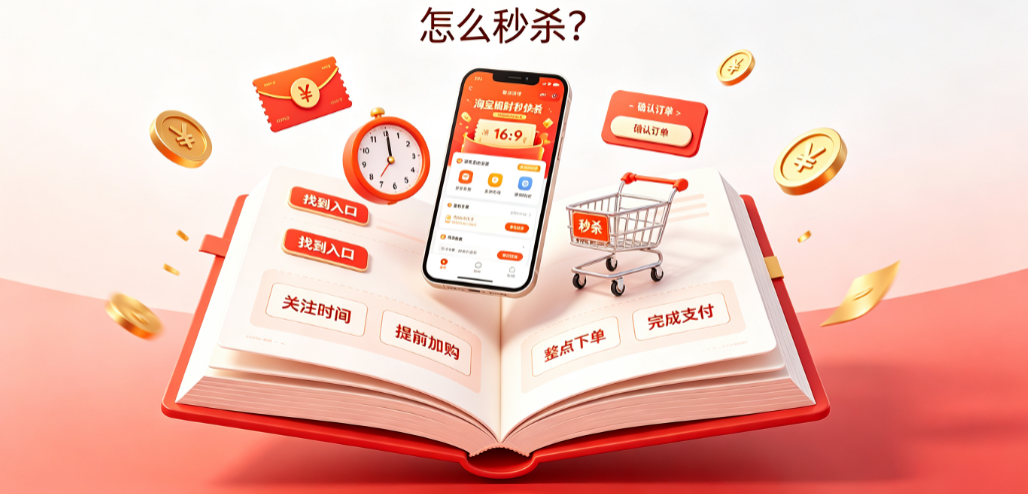 淘宝限时秒杀在哪里找?怎么秒杀?