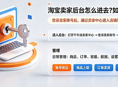淘宝卖家后台怎么进去?如何管理店铺?全链路操作指南