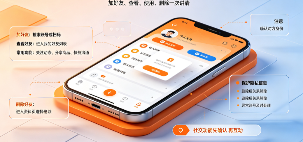 淘宝好友怎么加？在哪里看？有什么用？怎么删除？