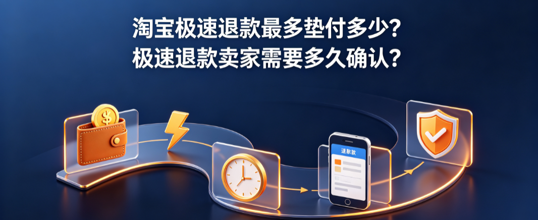 淘宝极速退款最多垫付多少?极速退款卖家需要多久确认?