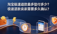 淘宝极速退款最多垫付多少?极速退款卖家需要多久确认?