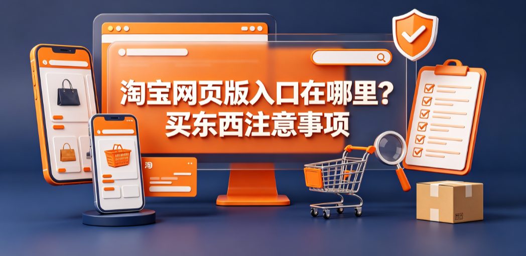 淘宝网页版入口在哪里?买东西注意事项