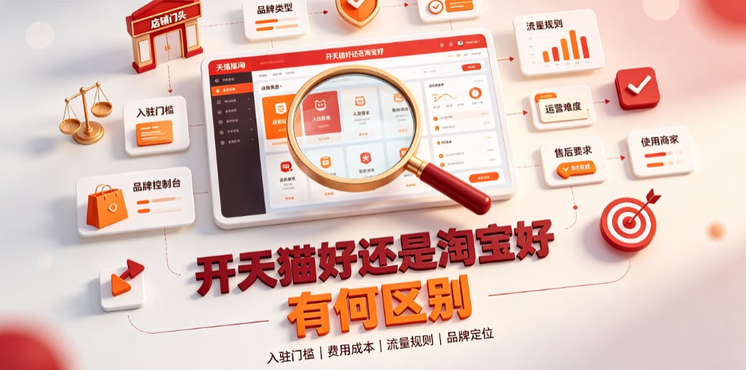 开天猫好还是淘宝好?有何区别?