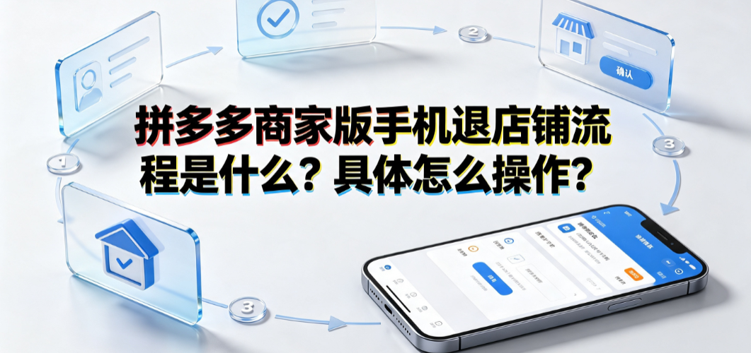 拼多多商家版手机退店铺流程是什么?具体怎么操作?全指南