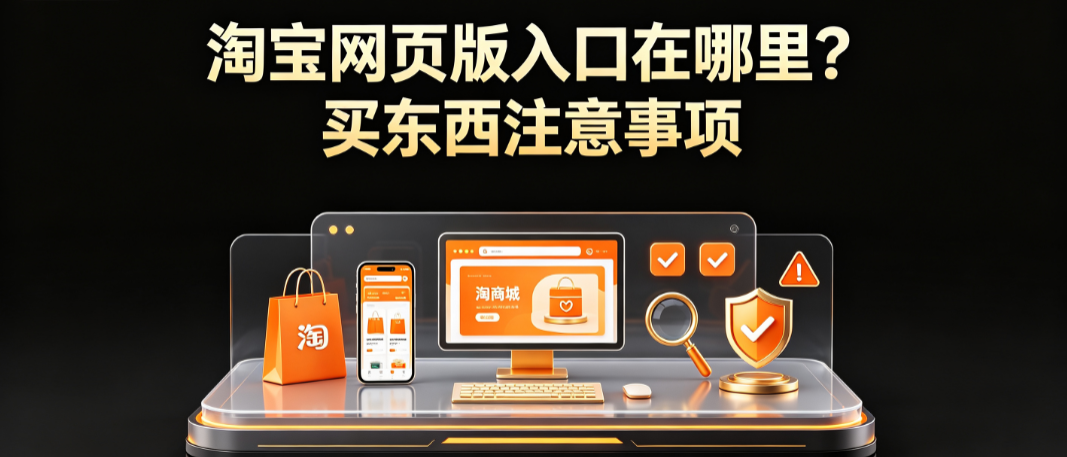 淘宝网页版入口在哪里?买东西注意事项
