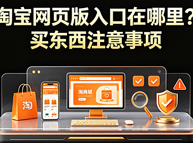 淘宝网页版入口在哪里?买东西注意事项
