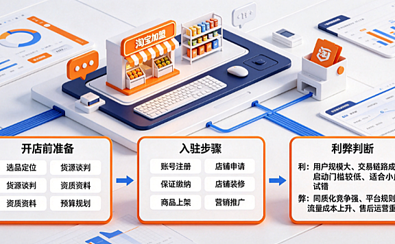 淘宝怎么加盟开店?有什么利弊?入驻流程与避坑指南