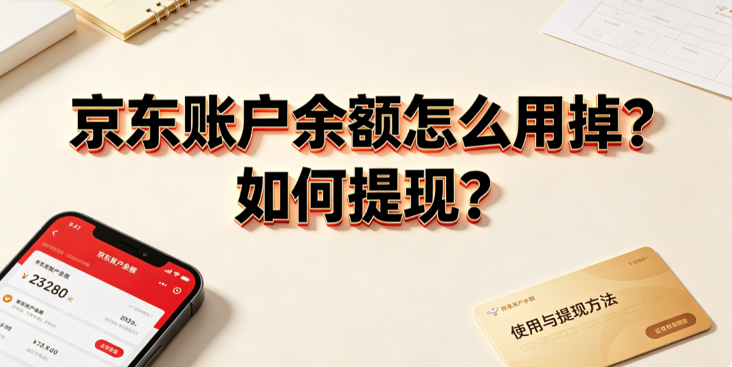 京东账户余额怎么用掉?如何提现?