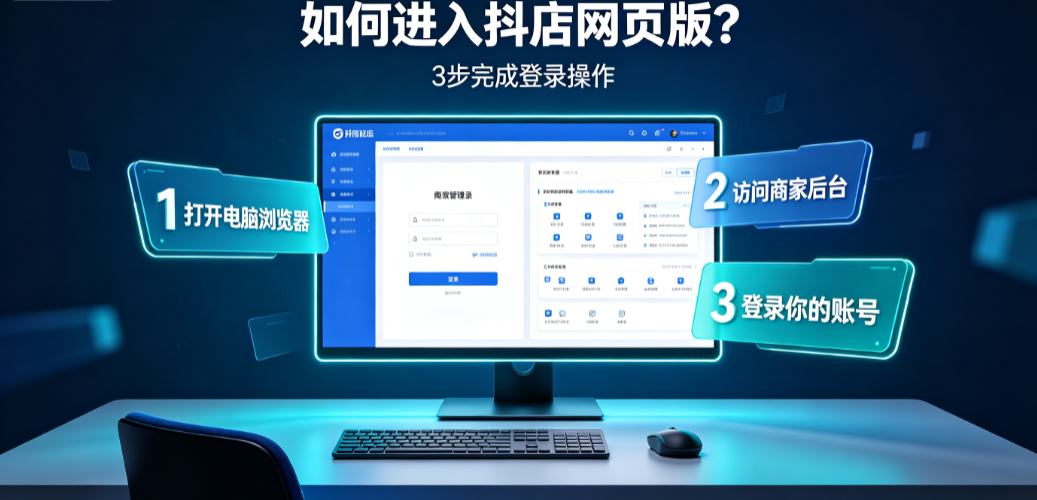 抖店pc端网页版怎么进入？如何操作？商家运营全攻略