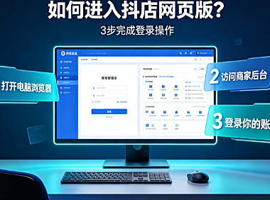 抖店pc端网页版怎么进入？如何操作？商家运营全攻略