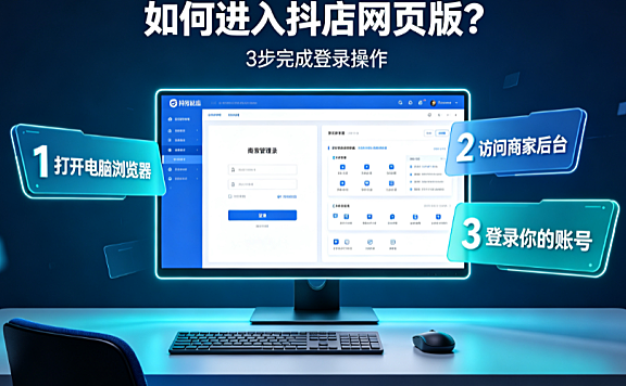 抖店pc端网页版怎么进入?如何操作?商家运营全攻略