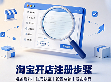 淘宝开店怎么注册?步骤是什么?