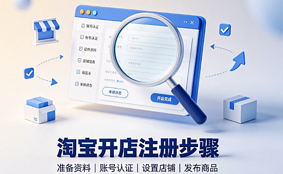 淘宝开店怎么注册?步骤是什么?