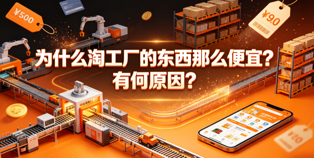 为什么淘工厂的东西那么便宜?有何原因?供应链低价逻辑全解析
