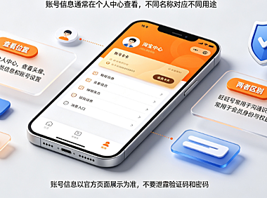 淘宝账号在哪里看?旺旺号和会员号一样吗?官方查询与账号管理指南