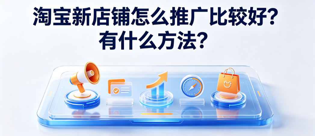 淘宝新店铺怎么推广比较好?有什么方法?