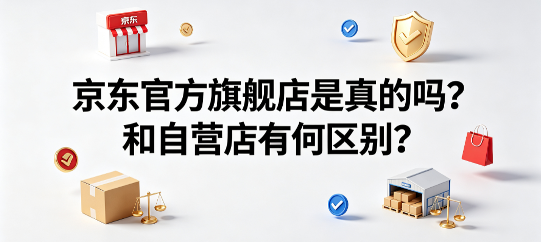 京东官方旗舰店是真的吗?和自营店有何区别?