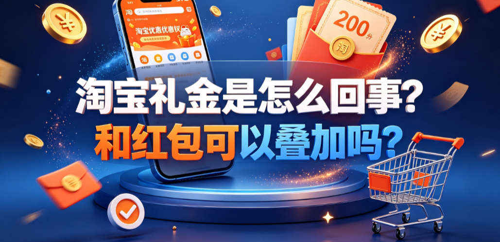 淘宝礼金是怎么回事?和红包可以叠加吗？规则与叠加指南