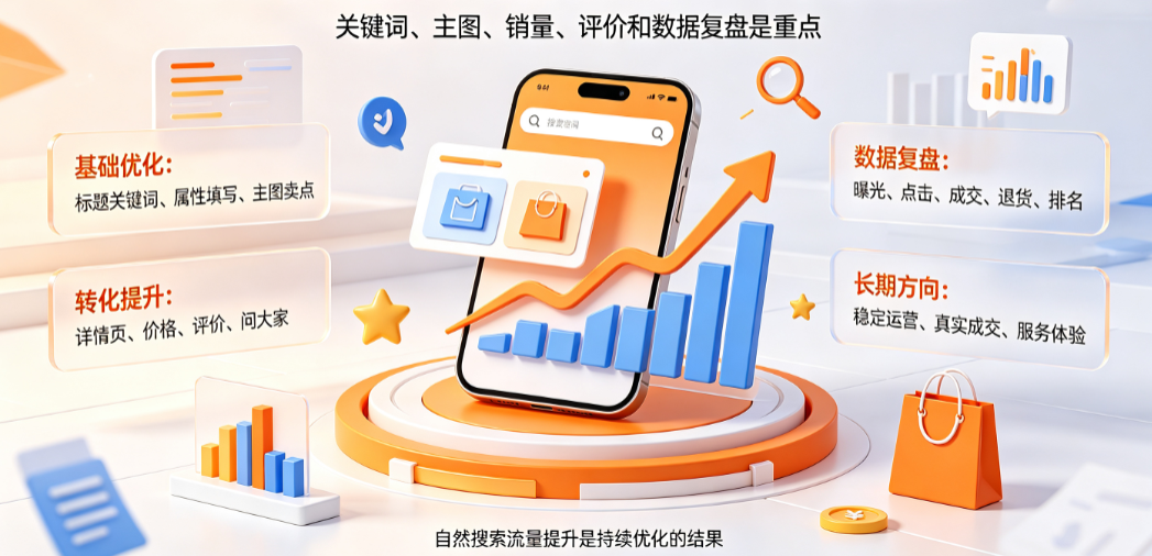 淘宝怎么提升自然搜索流量？要怎么做？