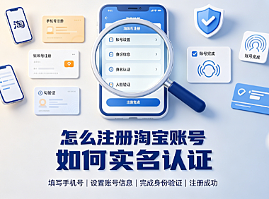 怎么注册淘宝账号?如何实名认证?