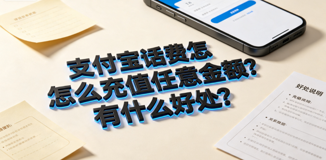 支付宝话费怎么充值任意金额?有什么好处?