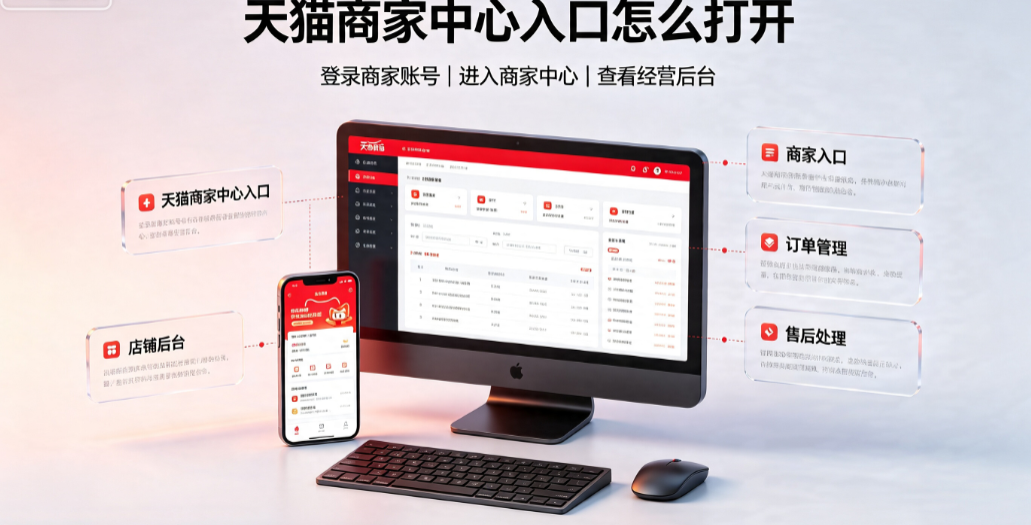 天猫商家中心入口怎么打开?如何查看订单和售后?