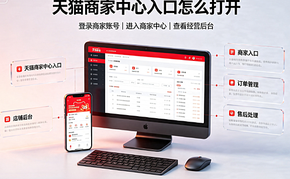 天猫商家中心入口怎么打开?如何查看订单和售后?
