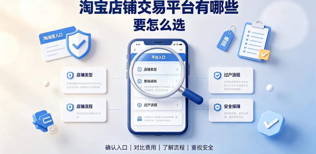 淘宝店铺交易平台有哪些?要怎么选?