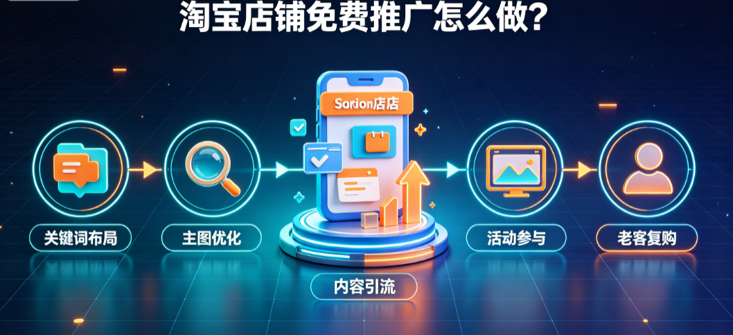 淘宝店铺怎么免费推广?有何技巧?_自然流量增长指南