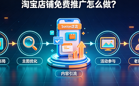 淘宝店铺怎么免费推广?有何技巧?_自然流量增长指南