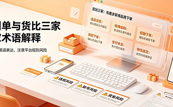 淘宝刷单货比三家的术语具体有哪些?