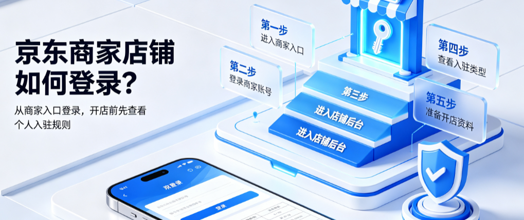 京东商家店铺如何登录?京东个人可以开店吗?