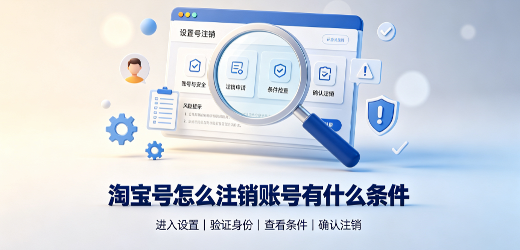 淘宝号怎么注销账号?有什么条件?