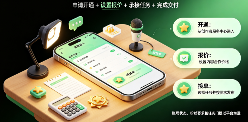 抖音上怎么开通星图达人？如何接单？