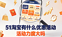 51淘宝有什么优惠活动?活动力度大吗?五一促销全解析