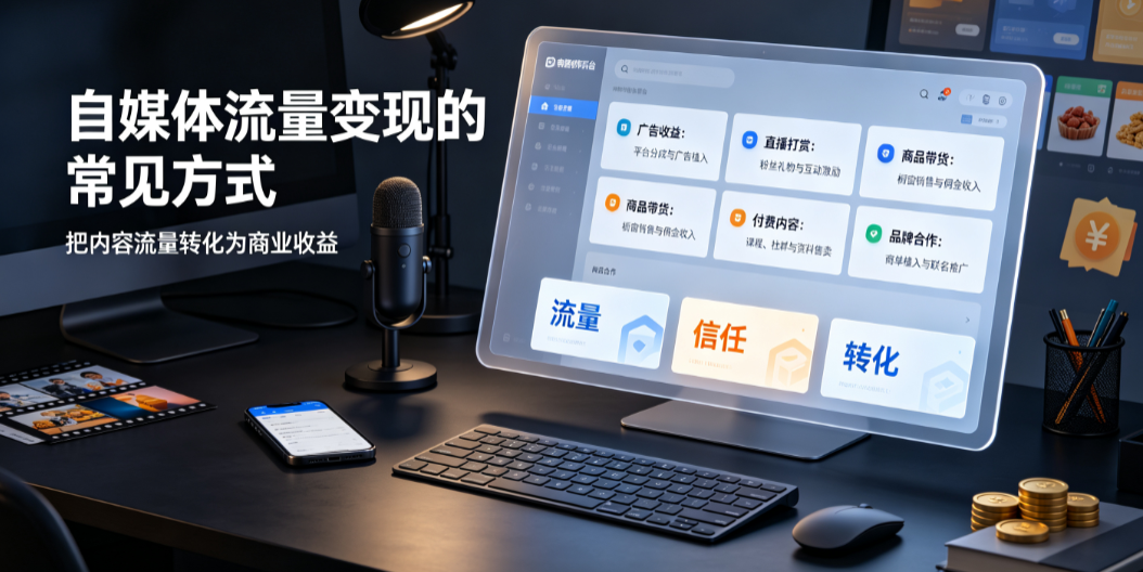 自媒体流量变现是什么意思?方式有哪些?