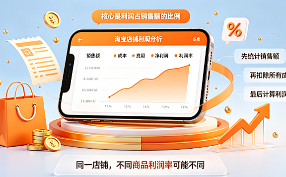 淘宝净利润率计算公式具体是什么?全维度核算指南