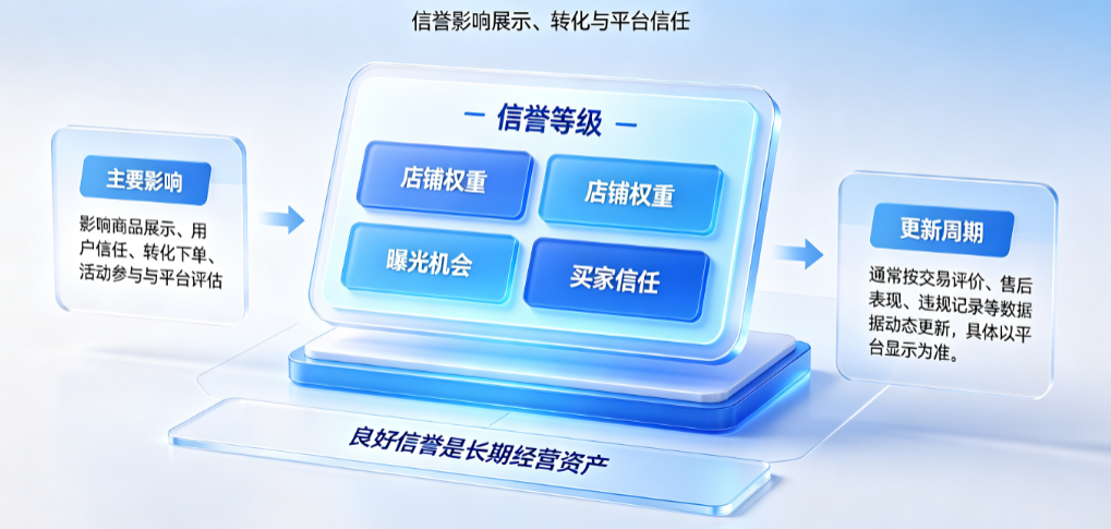 淘宝信誉等级会影响什么?多久更新一次?