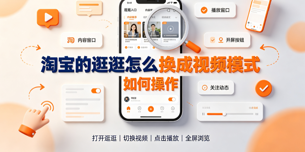 淘宝的逛逛怎么换成视频模式?如何操作?官方路径指南
