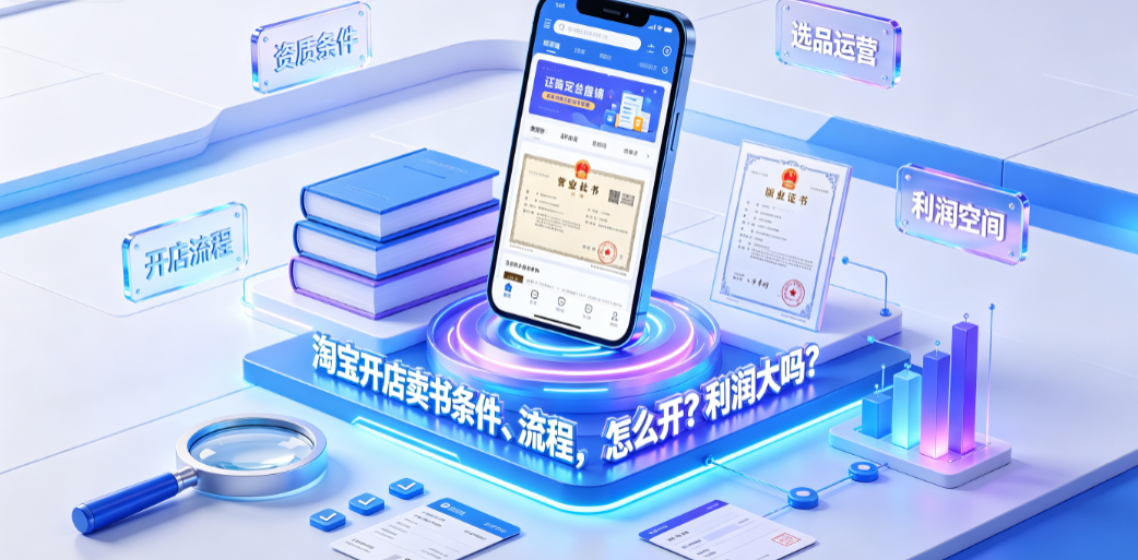 淘宝开店卖书条件、流程怎么开?利润大吗?_图书类目运营指南