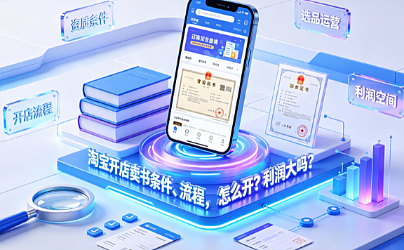 淘宝开店卖书条件、流程怎么开?利润大吗?_图书类目运营指南