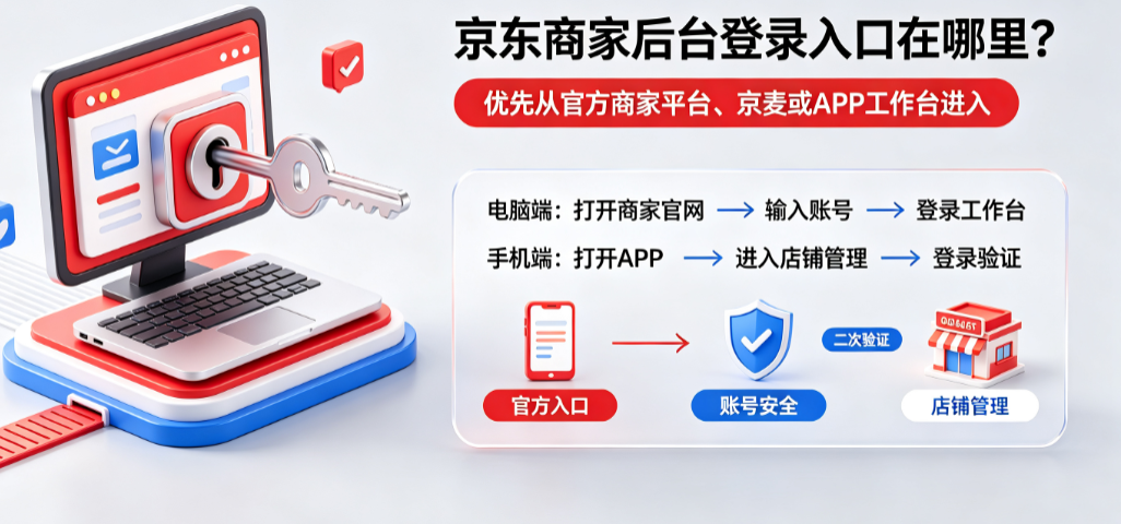 京东商家后台登陆入口在哪里?地址是什么呢?