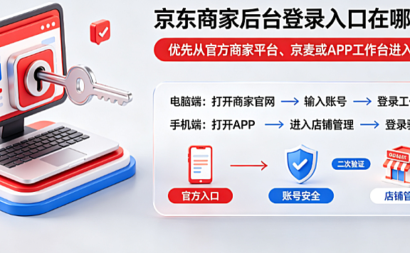 京东商家后台登陆入口在哪里?地址是什么呢?全渠道操作指南