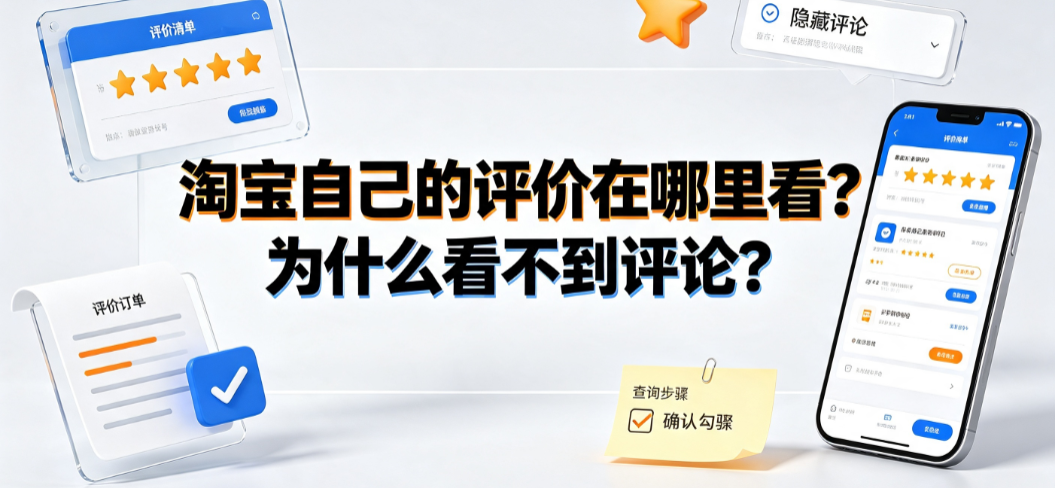 淘宝自己的评价在哪里看?为什么看不到评论?全链路排查指南