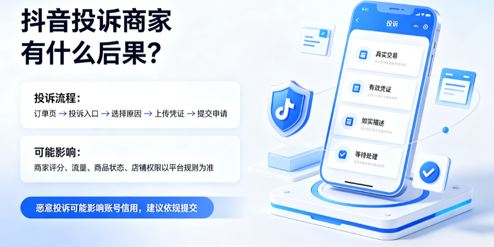 抖音投诉商家有什么后果?如何投诉商家?