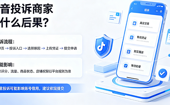 抖音投诉商家有什么后果?如何投诉商家?