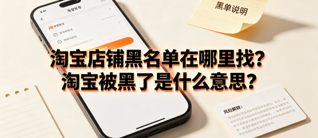 淘宝店铺黑名单在哪里找?淘宝被黑了是什么意思?