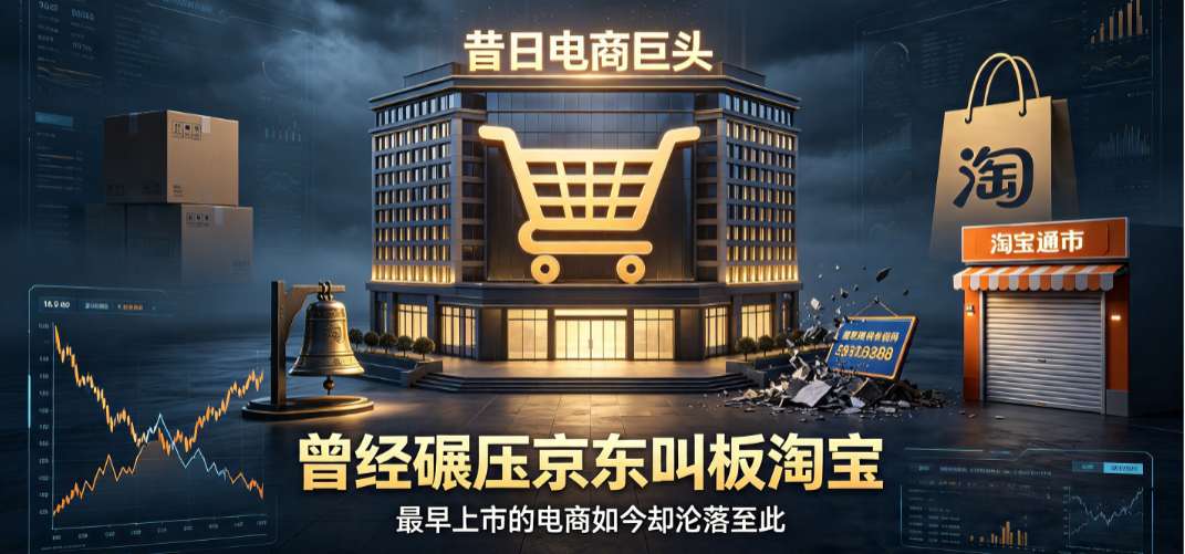 曾经碾压京东叫板淘宝,最早上市的电商如今却沦落至此